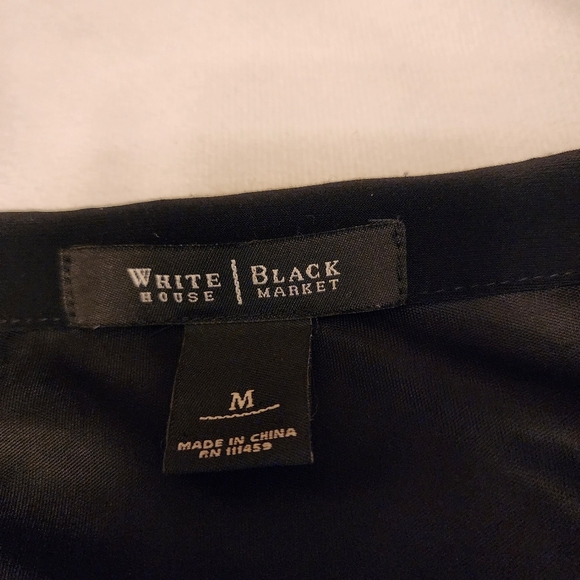 White House Black Market Black Studded Short Sleeve Dress Size M - Picture 6 of 12